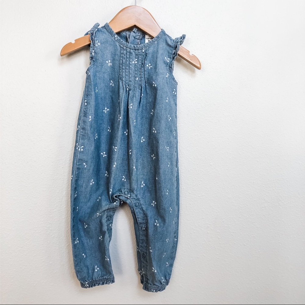 🎉HP💕Soft denim baby jumpsuit